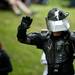 A Zap Zone costumed participant marches in the parade on Monday, May 27. Daniel Brenner I AnnArbor.com